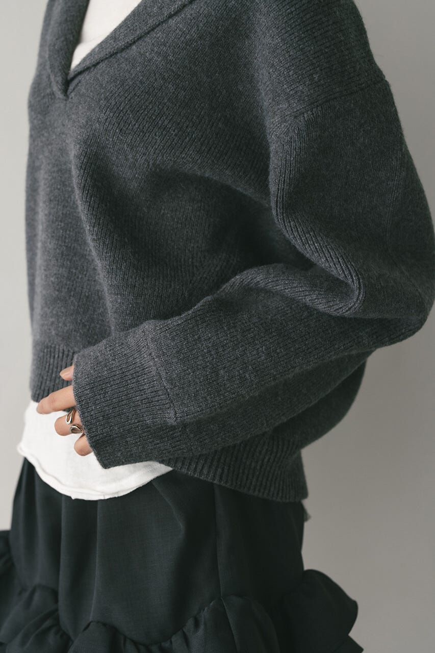 STYLEMIXER「テーラーカラーニットトップ」|ニット・セーター|