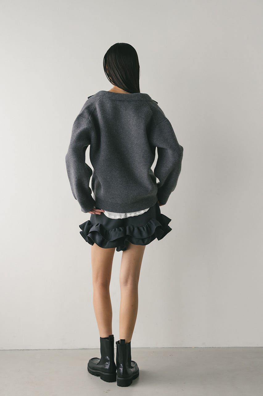 STYLEMIXER「テーラーカラーニットトップ」|ニット・セーター|