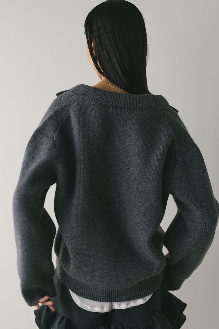 STYLEMIXER「テーラーカラーニットトップ」|ニット・セーター|