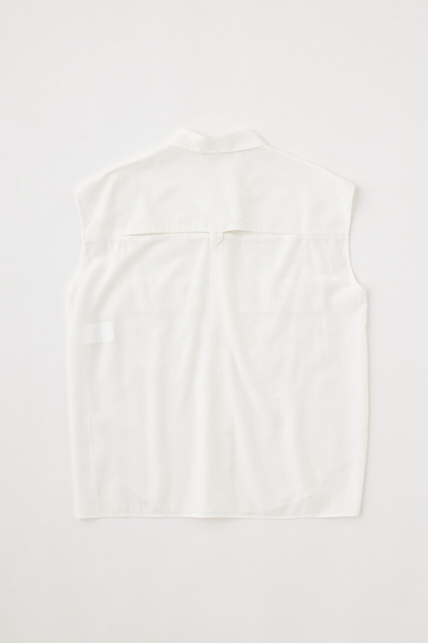 MOUSSY「BACK OPEN SHIRT ベスト」|ダウンベスト・ベスト|