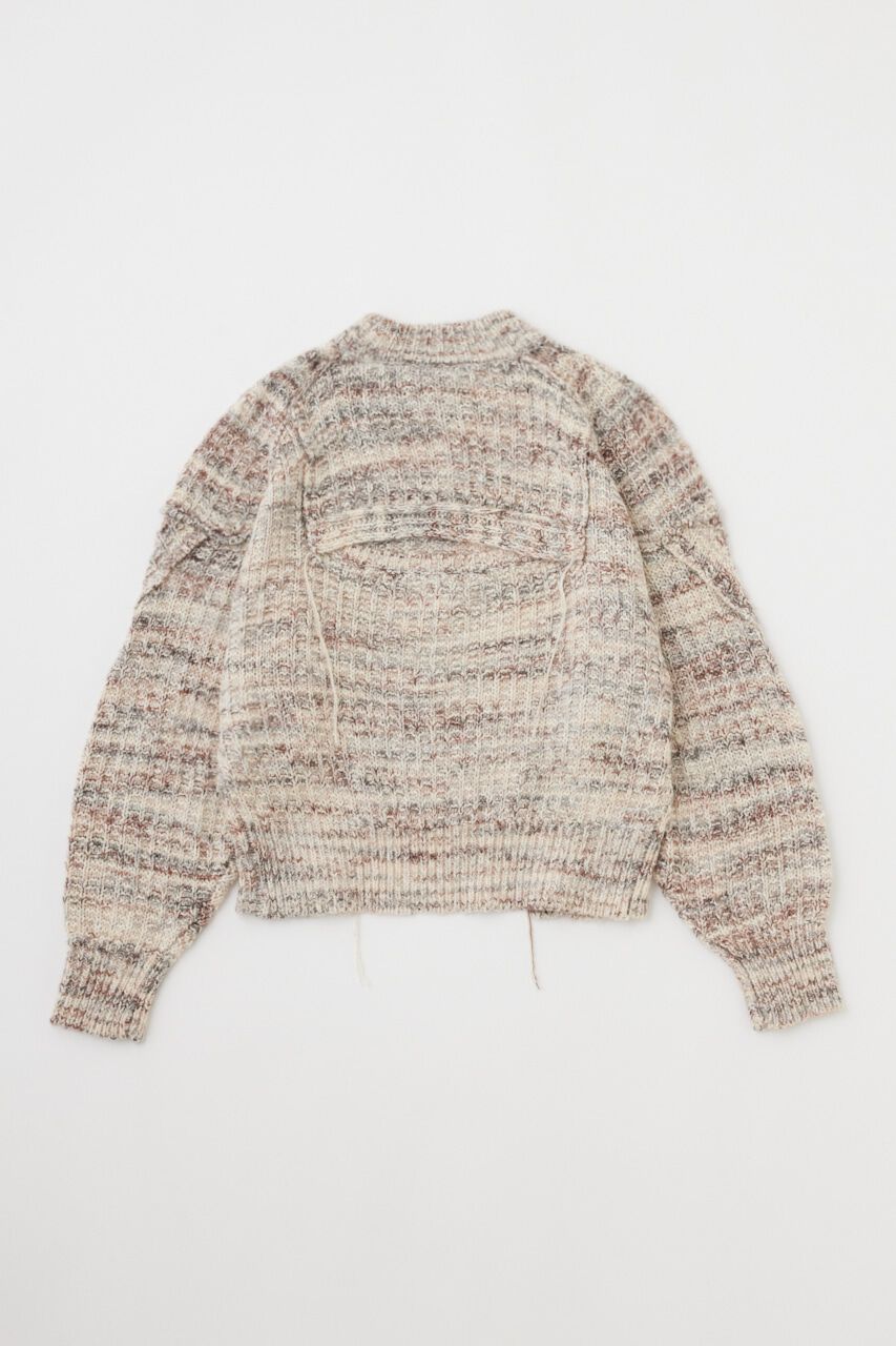 MOUSSY「BACK OPEN ニットトップス」|ニット・セーター|