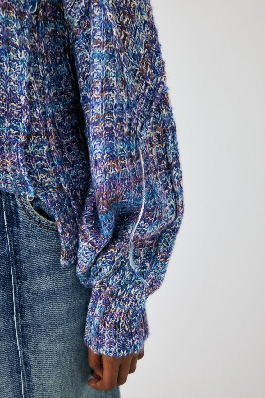 MOUSSY「BACK OPEN ニットトップス」|ニット・セーター|