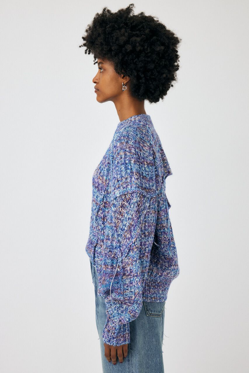 MOUSSY「BACK OPEN ニットトップス」|ニット・セーター|