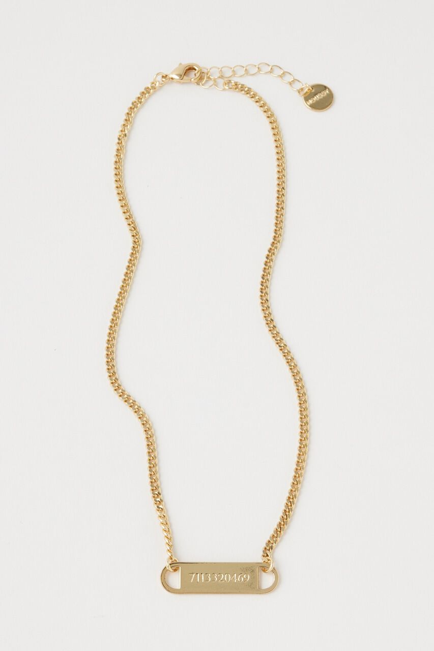 MOUSSY「PLATE CHAIN チョーカー」|ネックレス|