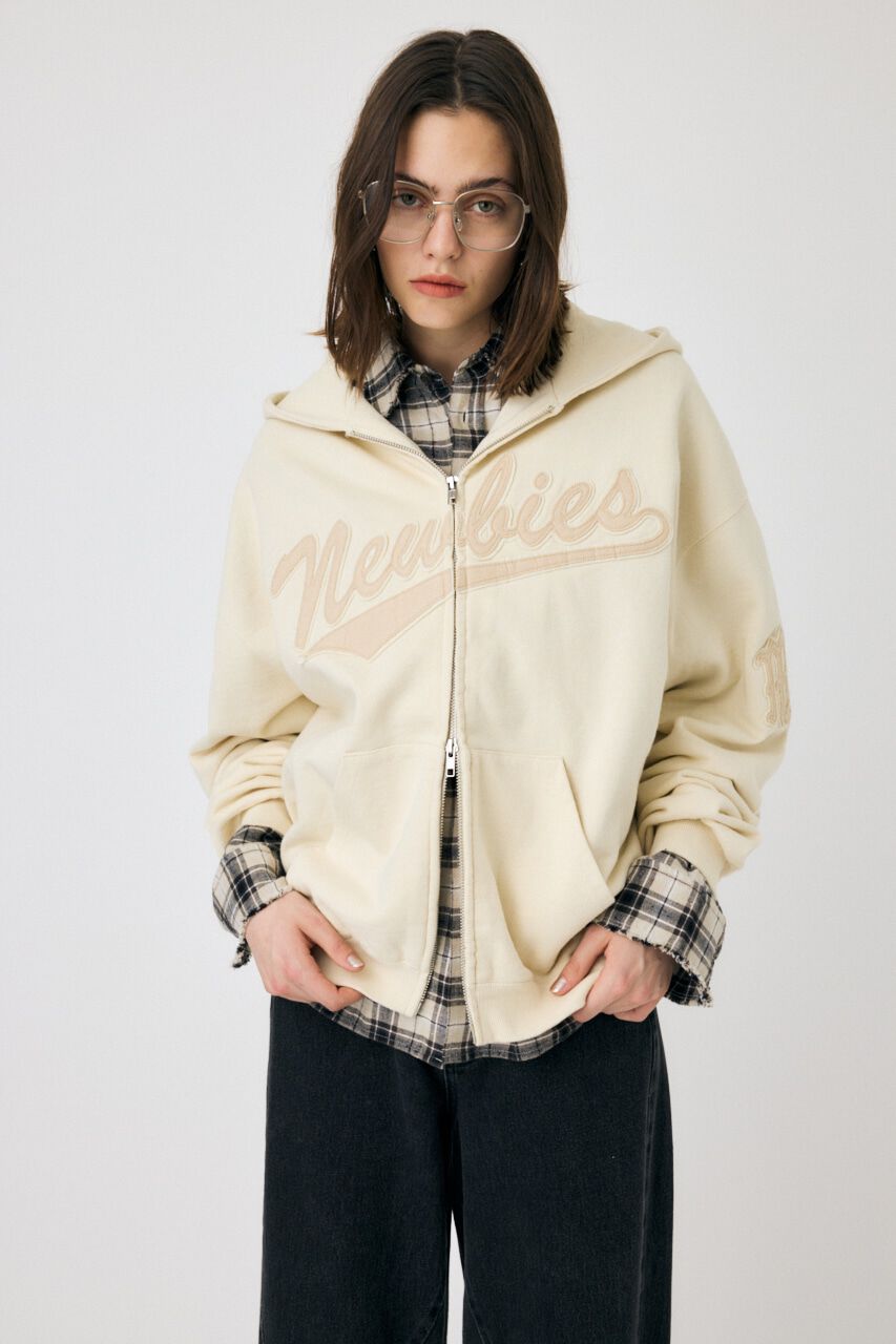 MOUSSY「PATCHED OVERSIZED ジップパーカー」|パーカー|