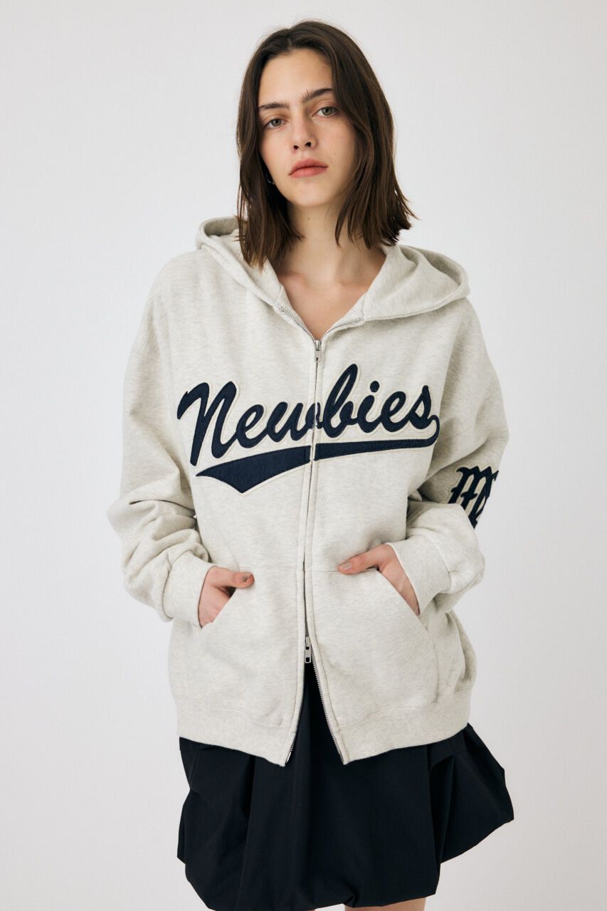 MOUSSY「PATCHED OVERSIZED ジップパーカー」|パーカー|