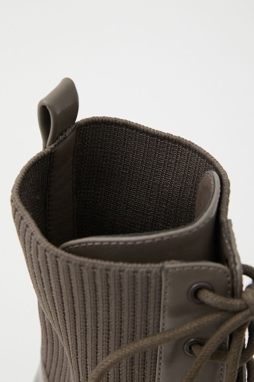 rienda「レースUP Knitショートブーツ」|その他|