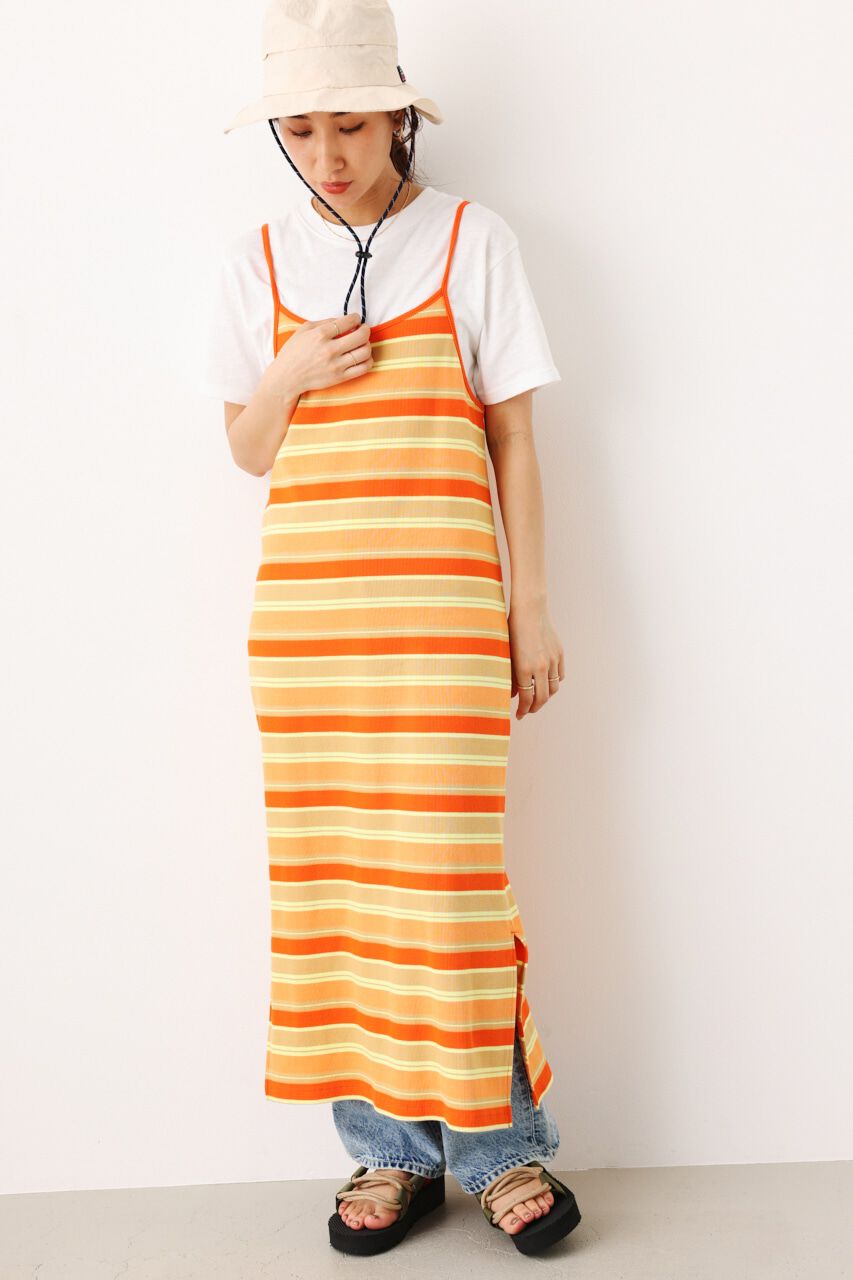 RODEO CROWNS「マルチボーダーキャミワンピース」|ワンピース|柄ORG5