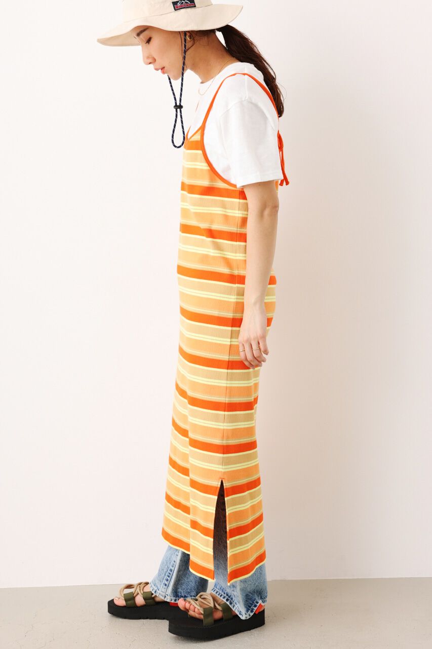 RODEO CROWNS「マルチボーダーキャミワンピース」|ワンピース|