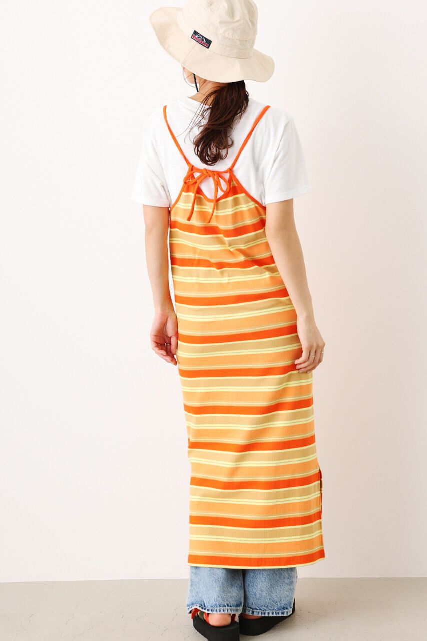 RODEO CROWNS「マルチボーダーキャミワンピース」|ワンピース|