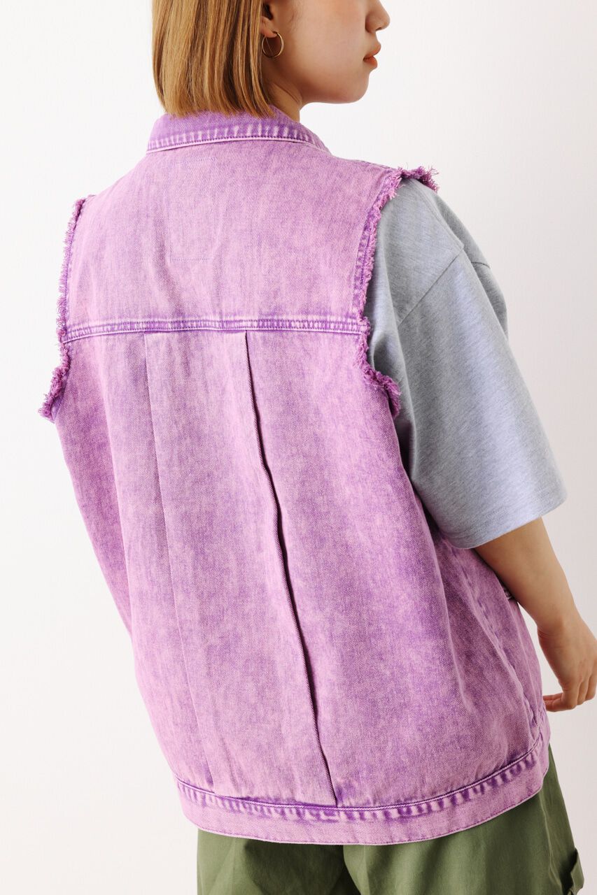 RODEO CROWNS「（WEB限定）カラーデニムベスト」|ダウンベスト・ベスト|