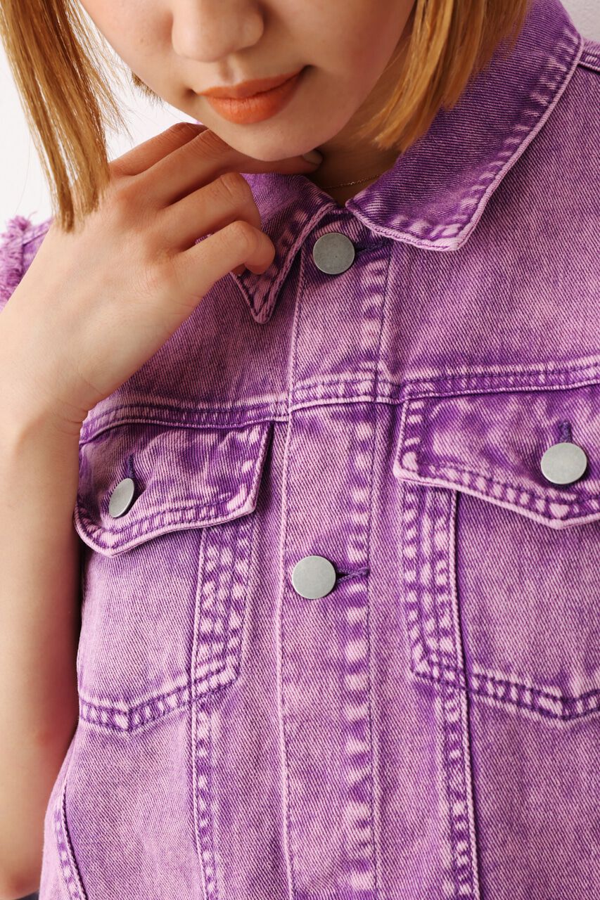 RODEO CROWNS「（WEB限定）カラーデニムベスト」|ダウンベスト・ベスト|