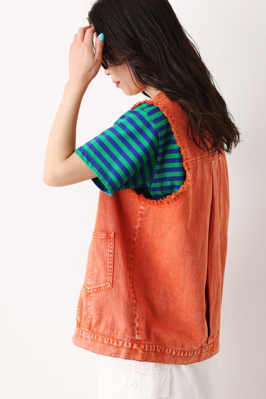 RODEO CROWNS「（WEB限定）カラーデニムベスト」|ダウンベスト・ベスト|