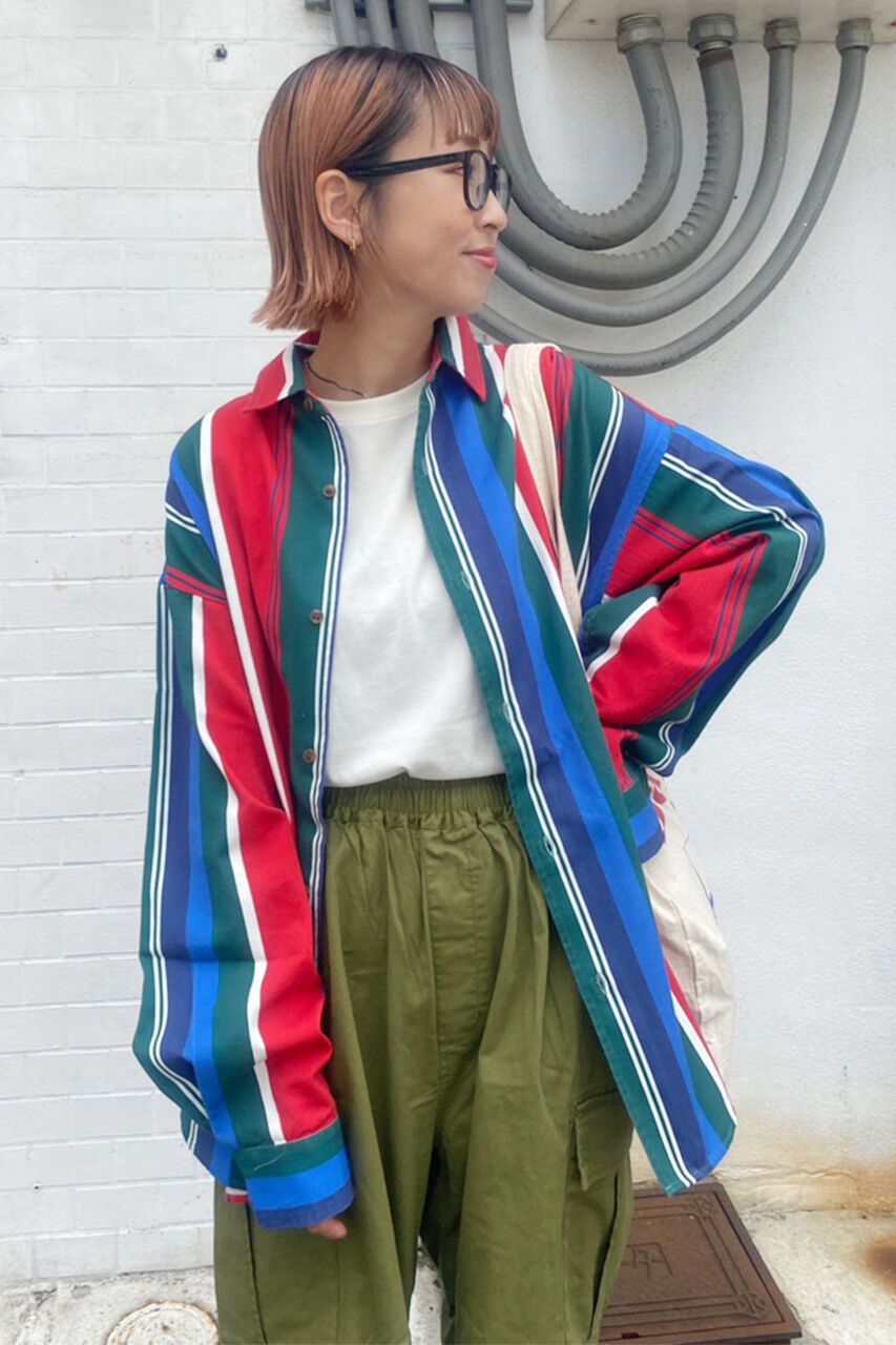 RODEO CROWNS「Vintage マルチストライプシャツ」|シャツ・ブラウス|