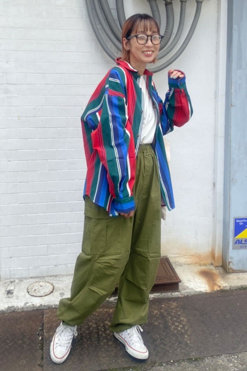 RODEO CROWNS「Vintage マルチストライプシャツ」|シャツ・ブラウス|