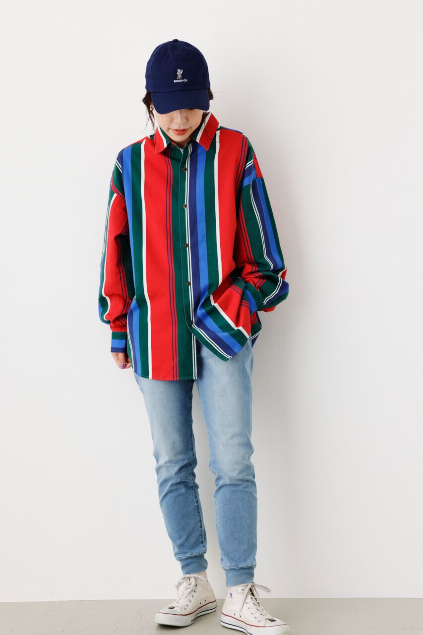 RODEO CROWNS「Vintage マルチストライプシャツ」|シャツ・ブラウス|