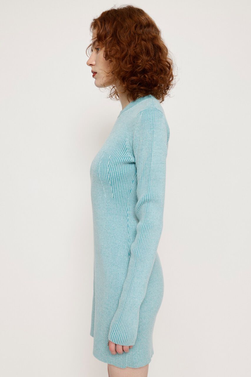 SLY「BI-COLOR RIB ショートワンピース」|ワンピース|