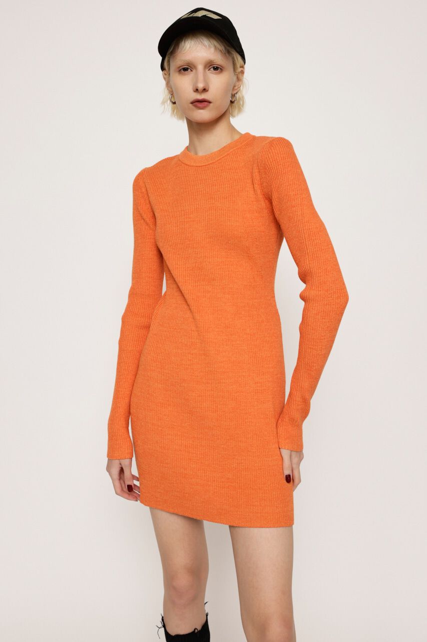 SLY「BI-COLOR RIB ショートワンピース」|ワンピース|