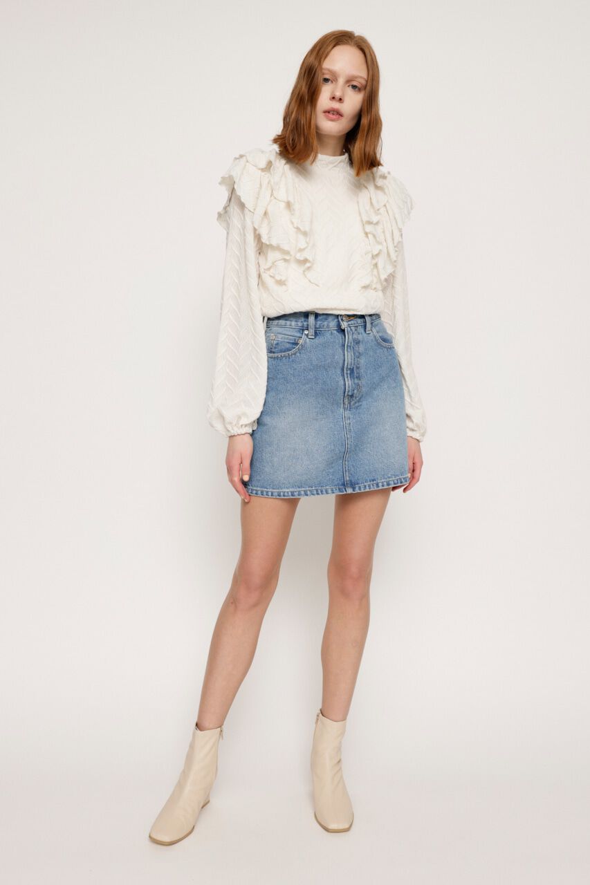 SLY「ラッフルカットレーストップス」|Tシャツ・カットソー|