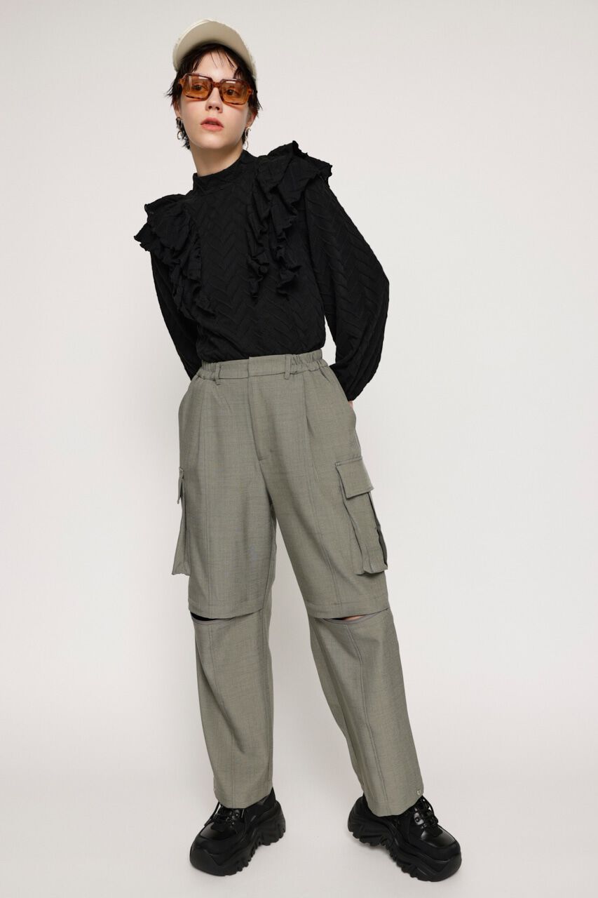 SLY「ラッフルカットレーストップス」|Tシャツ・カットソー|