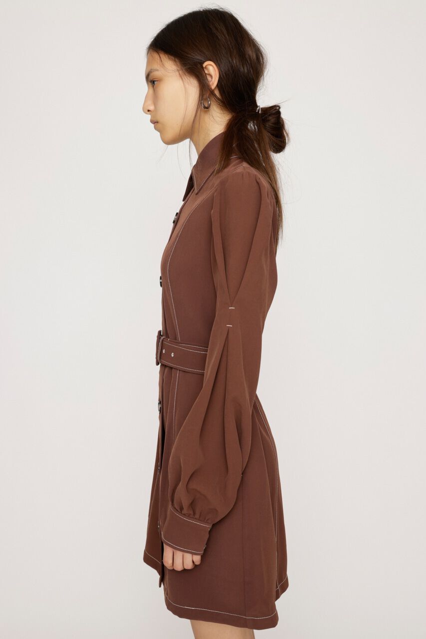 SLY「TUCK SLEEVE FRONT BUTTON ワンピース」|ワンピース|