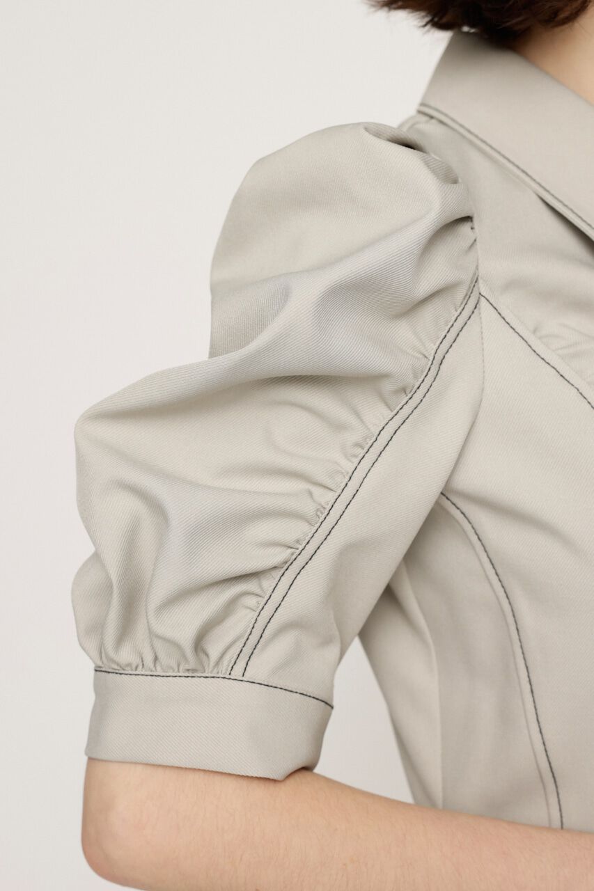 SLY「FRONT ZIP GATHER ショートワンピース」|ワンピース|