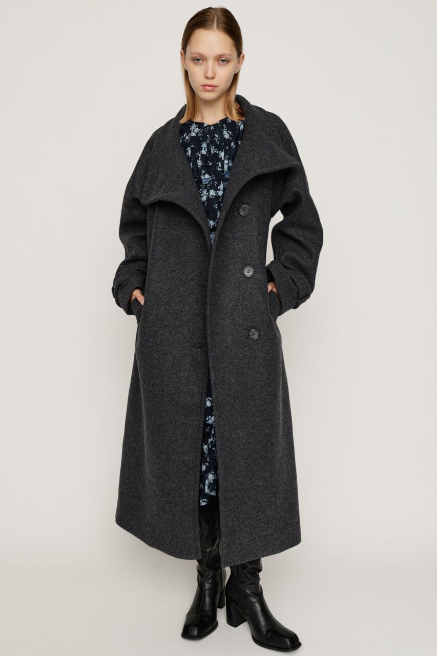 SLY「STAND NECK LONG コート」|その他|T.GRY