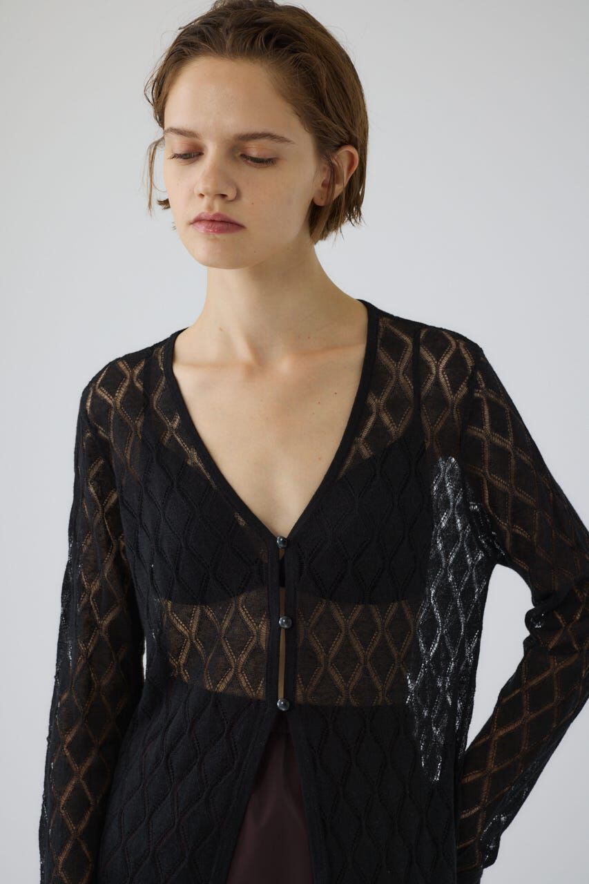 RIM.ARK 「Lace knit gown」|カーディガン|