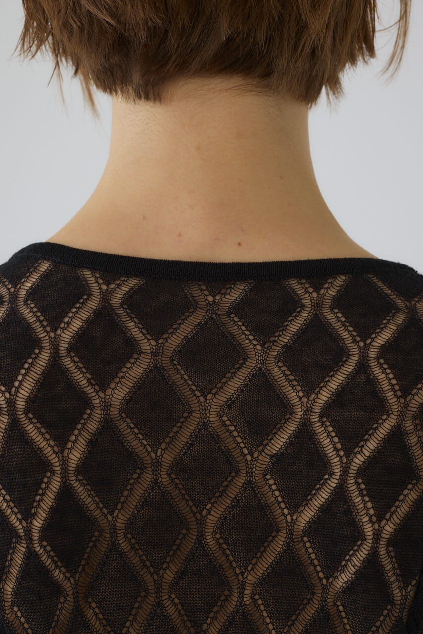 RIM.ARK 「Lace knit gown」|カーディガン|