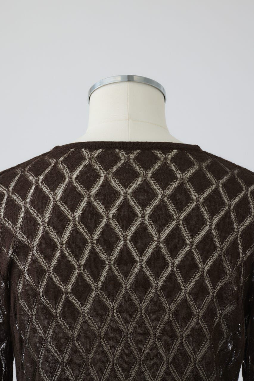 RIM.ARK 「Lace knit gown」|カーディガン|