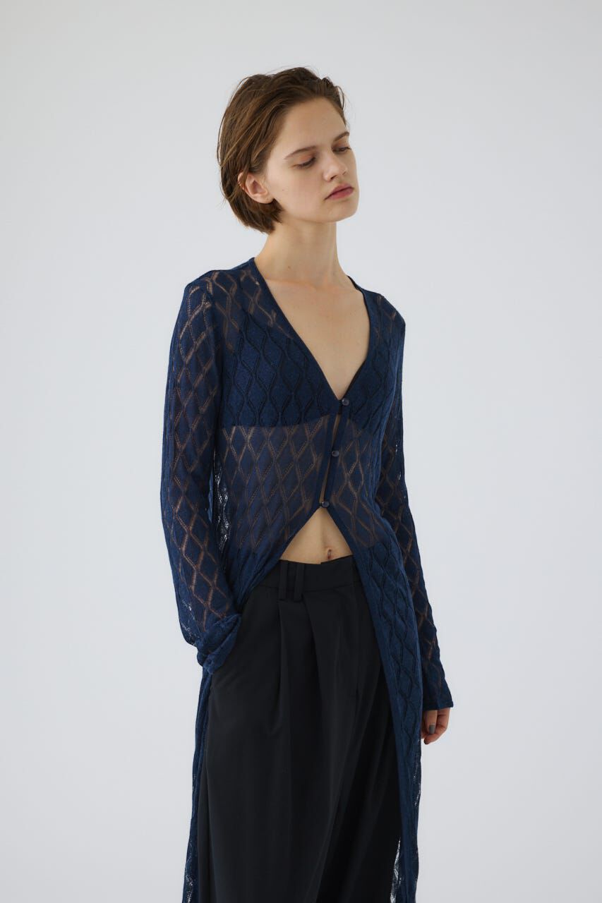 RIM.ARK 「Lace knit gown」|カーディガン|