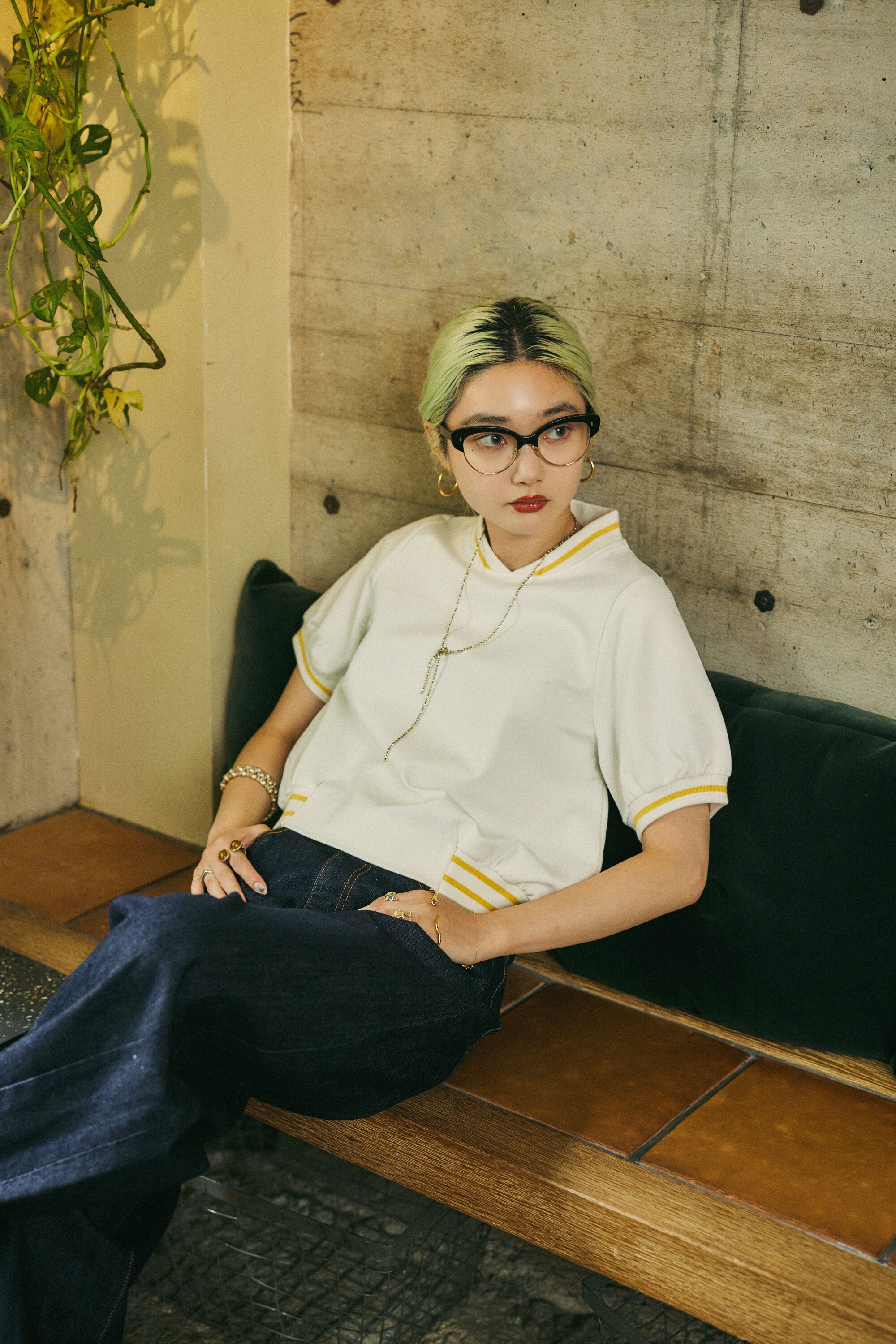 HeRIN.CYE「mio yanase / Ponte polo tops」|Tシャツ・カットソー|