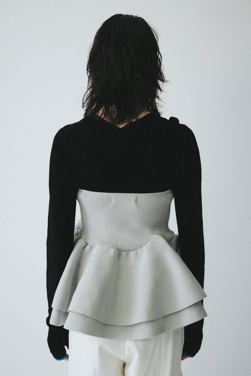 HeRIN.CYE「［予約］Frill hem bustier」|チューブトップ|