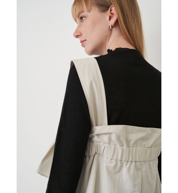 ELENDEEK「FRILL DRAPE COCOON OP」|ワンピース|