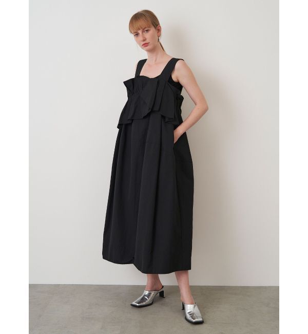 ELENDEEK「FRILL DRAPE COCOON OP」|ワンピース|