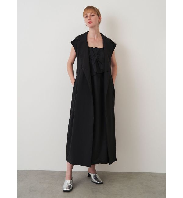 ELENDEEK「FRILL DRAPE COCOON OP」|ワンピース|