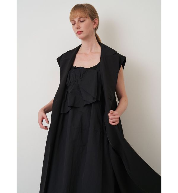 ELENDEEK「FRILL DRAPE COCOON OP」|ワンピース|