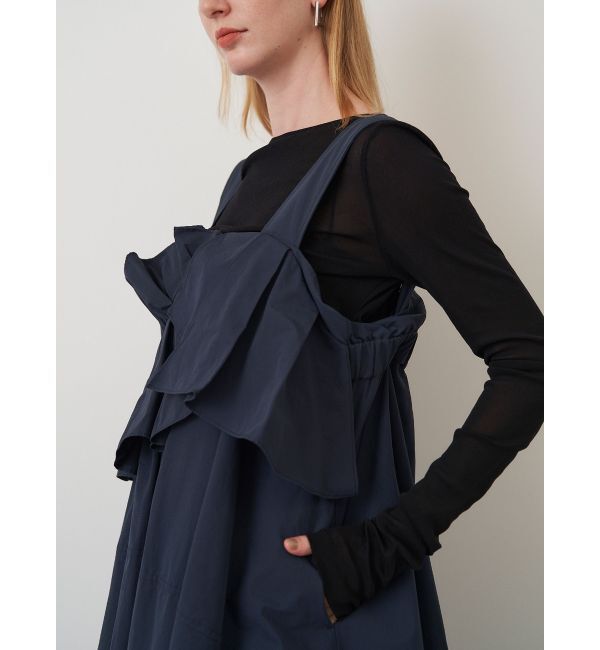 ELENDEEK「FRILL DRAPE COCOON OP」|ワンピース|