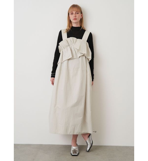 ELENDEEK「FRILL DRAPE COCOON OP」|ワンピース|