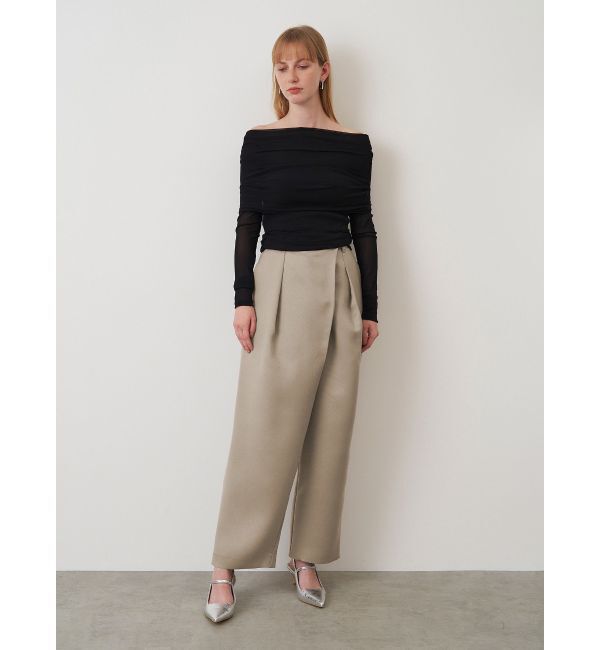 ELENDEEK「FRONT LAYERED PT」|その他|ベージュ