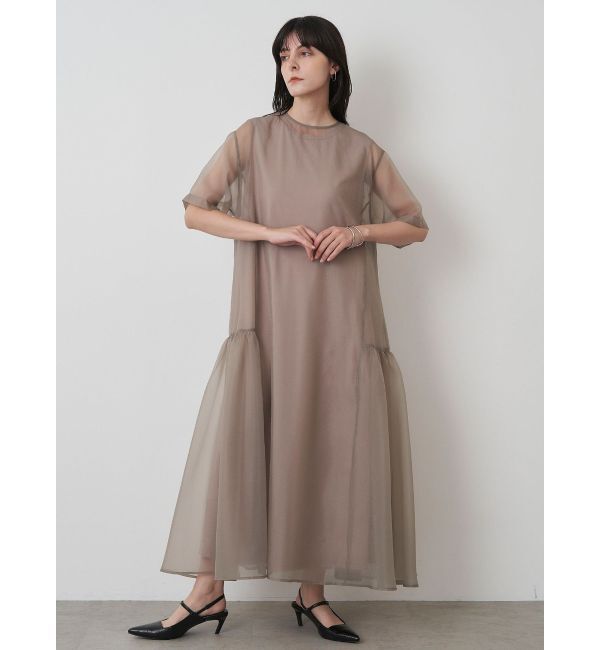 ELENDEEK「SHEER LAYERED CUT OP」|ワンピース|