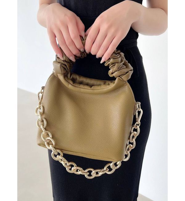 RESEXXY「ハンドルデザインハンドバッグ」|ハンドバッグ|グリーン