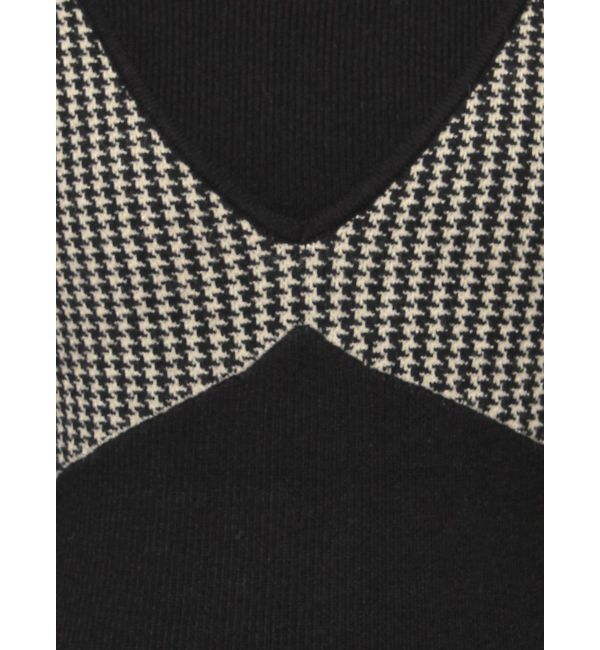 RESEXXY「ハウンドトゥースニットワンピース」|ワンピース|
