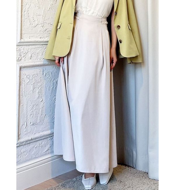 RESEXXY「ウエストオープンフレアスカート」|スカート|アイボリー