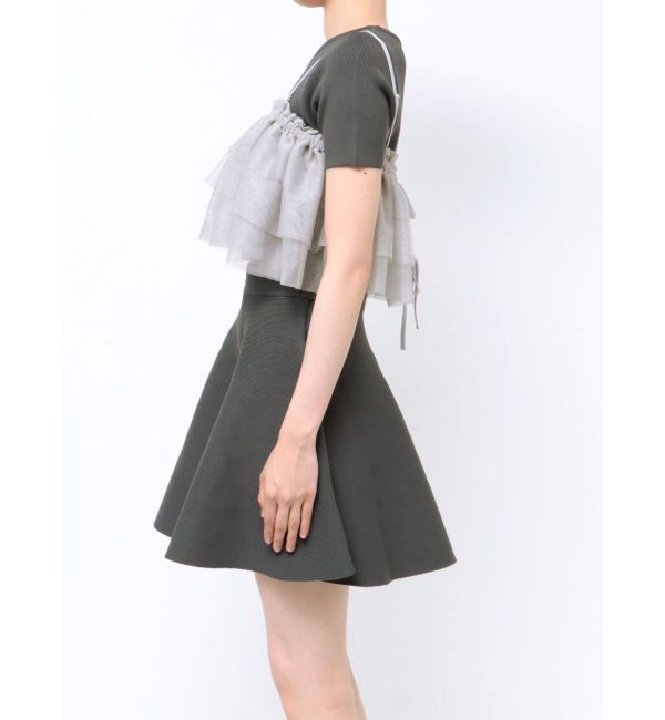 RESEXXY「ラメチュールキャミセットニットトップス【セットアップ着用可能】」|ニット・セーター|