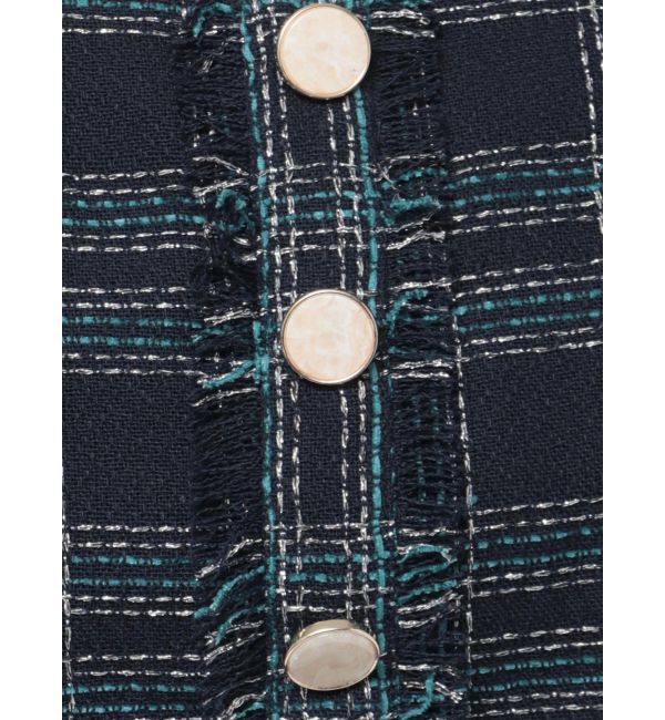 RESEXXY「ツイードコンパクトブラウス【セットアップ着用可能】」|シャツ・ブラウス|