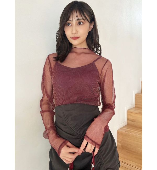 RESEXXY「グリッターシアートップス」|Tシャツ・カットソー|