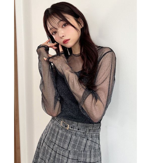 RESEXXY「グリッターシアートップス」|Tシャツ・カットソー|