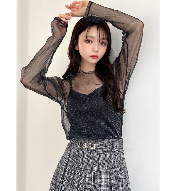 RESEXXY「グリッターシアートップス」|Tシャツ・カットソー|