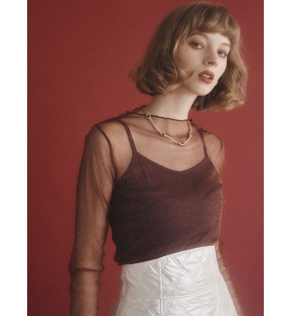 RESEXXY「グリッターシアートップス」|Tシャツ・カットソー|